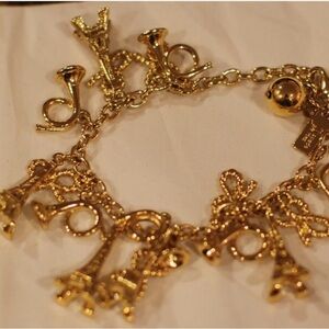 KATE SPADE Parisian Lights 12K plated Charm Bracelet